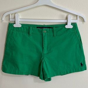 Ralph Lauren Sport Green Cotton Shorts | Size: 2